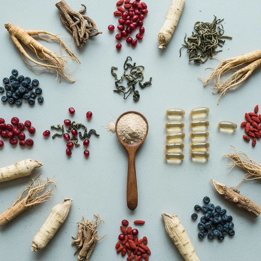 Selen antioxidanter för män - örter, bär och kapslar